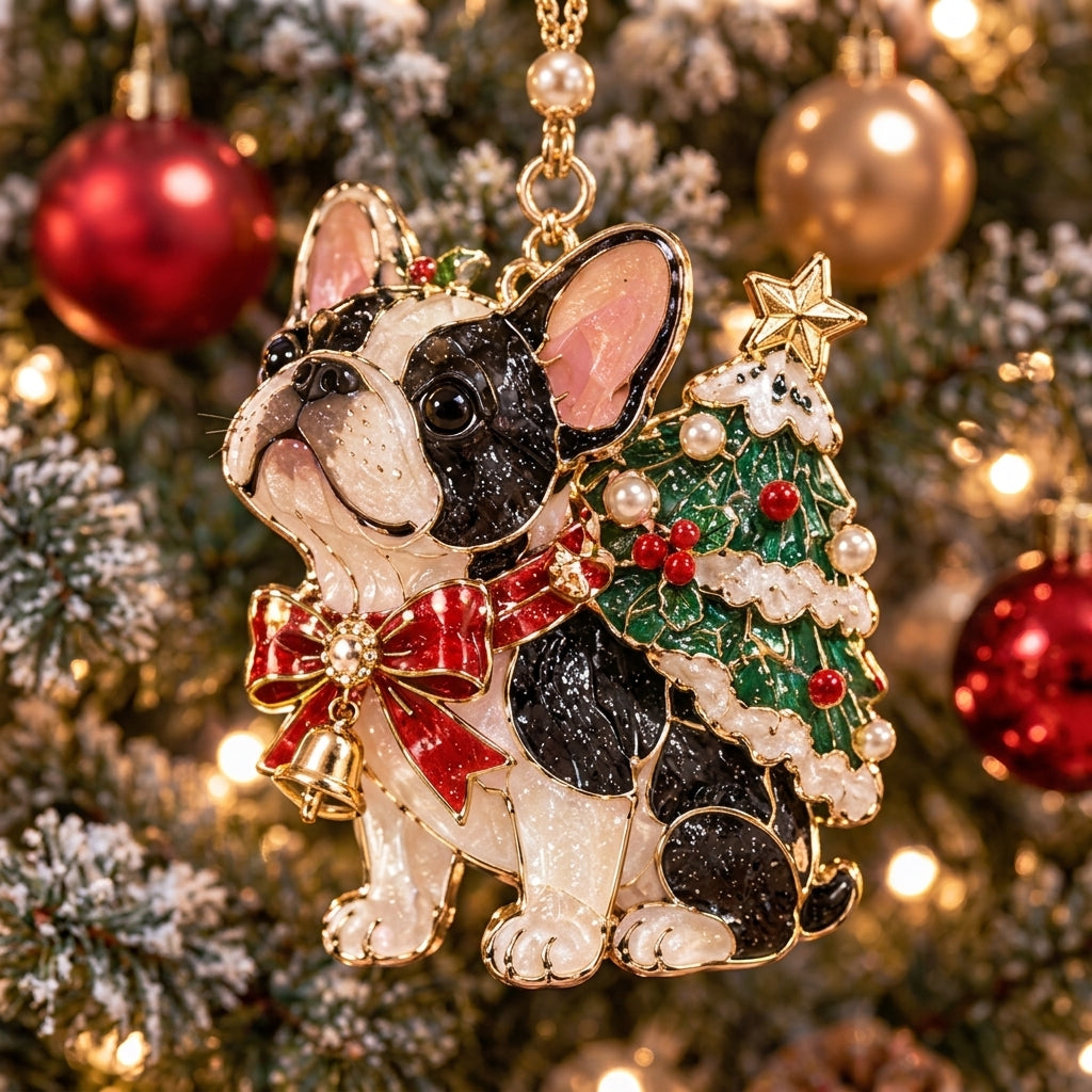 Christmas French Bulldog XR2110007CL Christmas Ornament