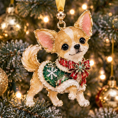 Christmas Chihuahua XR2110006CL Christmas Ornament