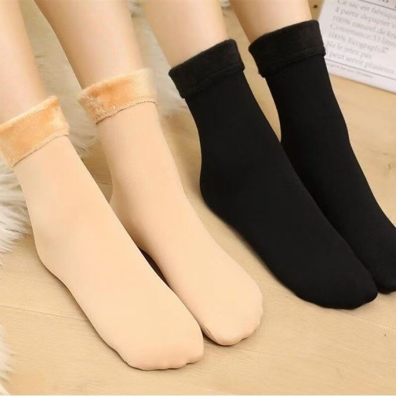 6 Pairs Women's Heavyweight Fuzzy Closed Fast-Heating Underwear Socks🧦