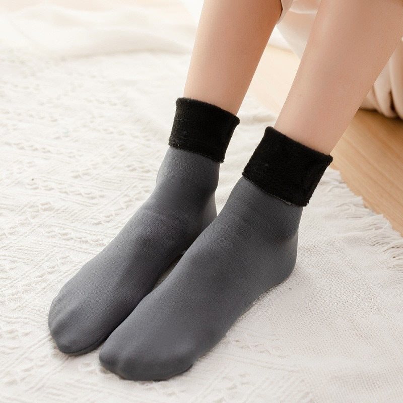 6 Pairs Women's Heavyweight Fuzzy Closed Fast-Heating Underwear Socks🧦