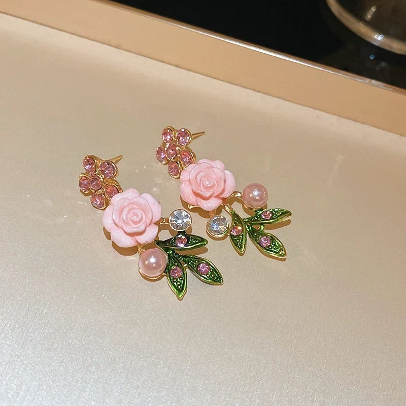 Vintage Rose Garden Pearl & Crystal Jewelry Collection
