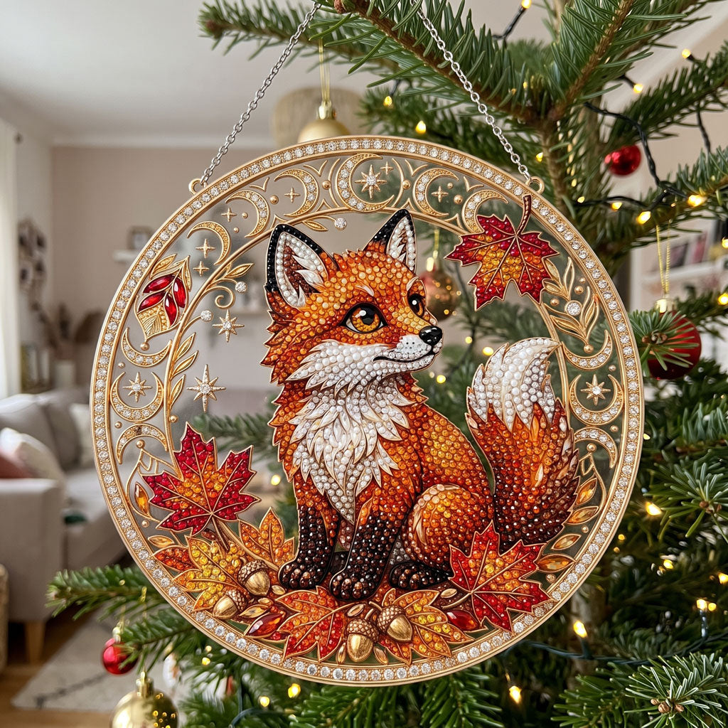 Autumn Fox Diamond Art Hanging Ornament Kit