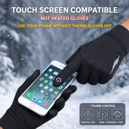 Winter Gloves Women Men Gloves Liners Thermal Warm Touch Screen 🧤
