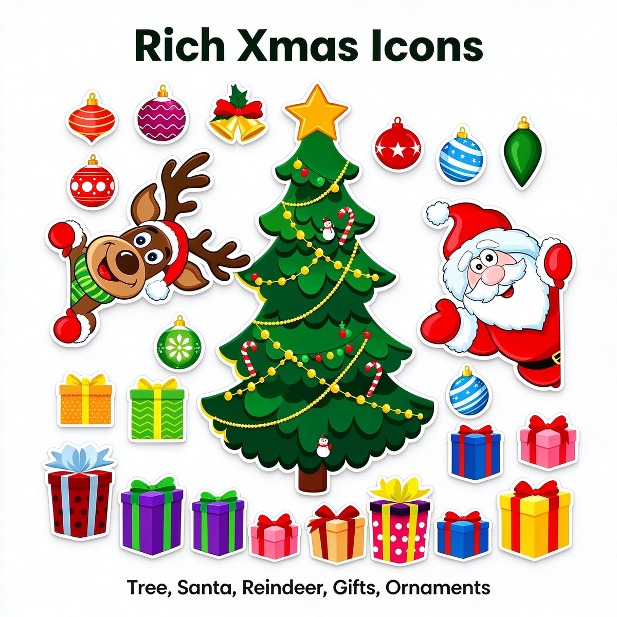 Christmas Refrigerator Magnets, Christmas Tree Magnets for Fridge Stickers Decoration 🎄