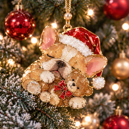 Christmas French Bulldog XR2110007CL Christmas Ornament