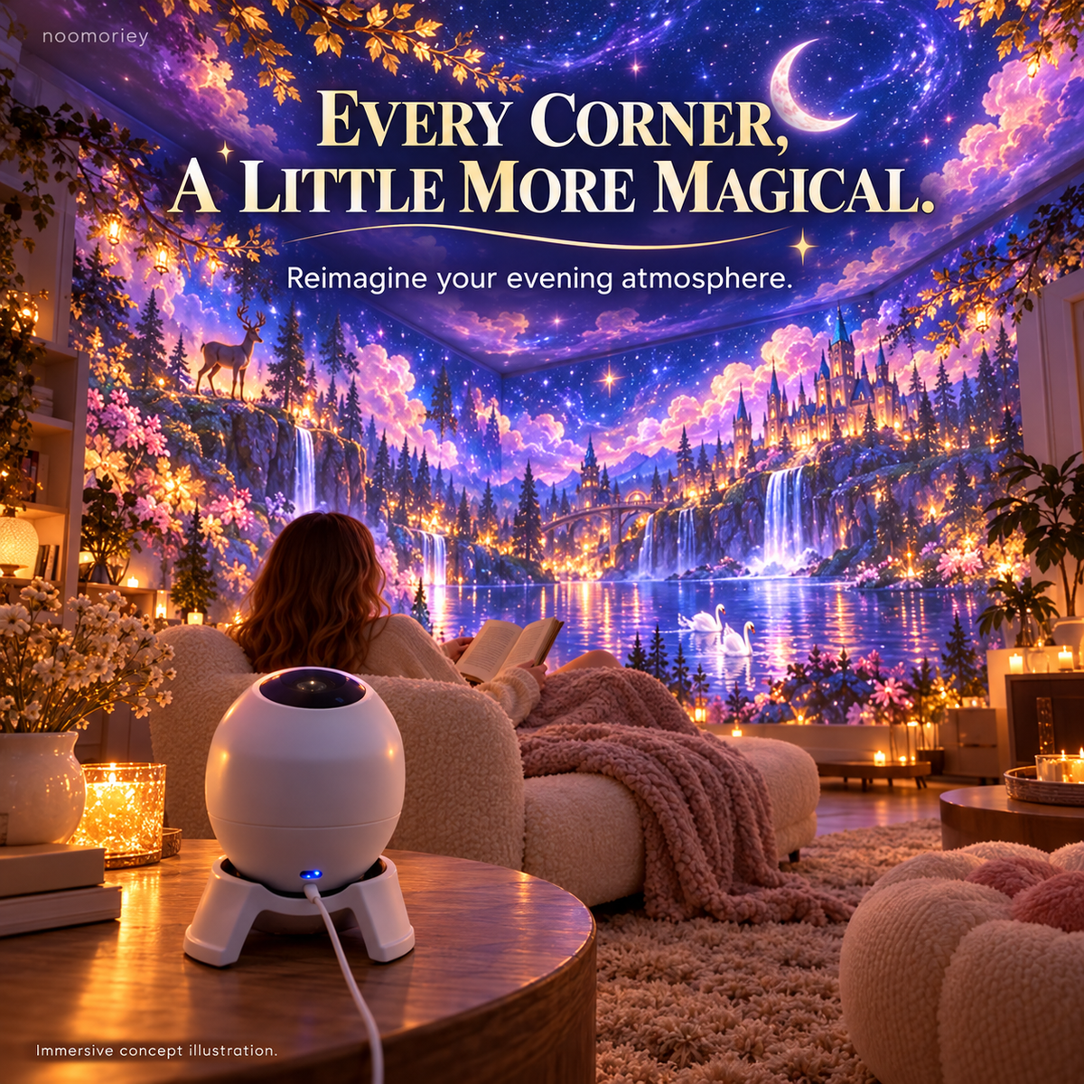 ✨ Egg-Shaped Ambient Projector – A Little Light, A World of Wonder