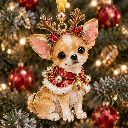 Christmas Chihuahua XR2110006CL Christmas Ornament