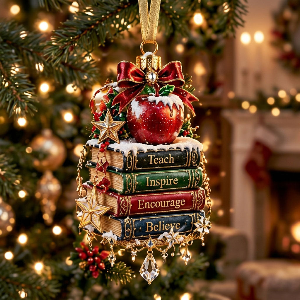 Teach Inspire Believe XR1710033CL Christmas Ornament