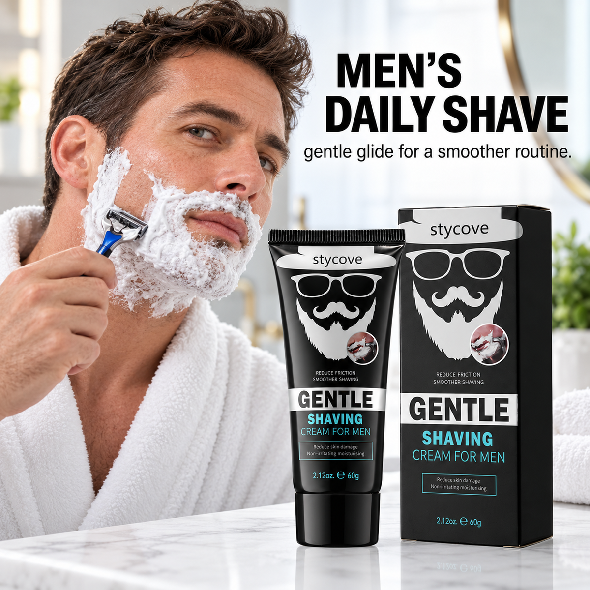 Stycove Men’s Smooth Glide Shaving Cream