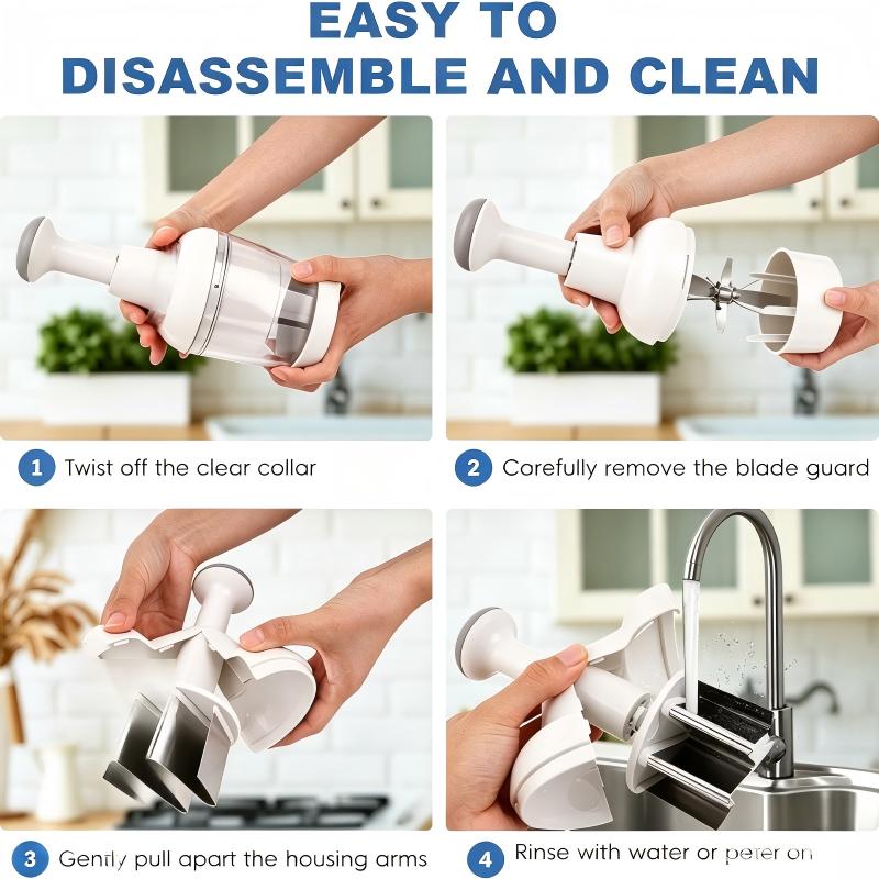 Manual Vegetable Chopper for Onion Garlic Nut Salad Dishwasher Safe