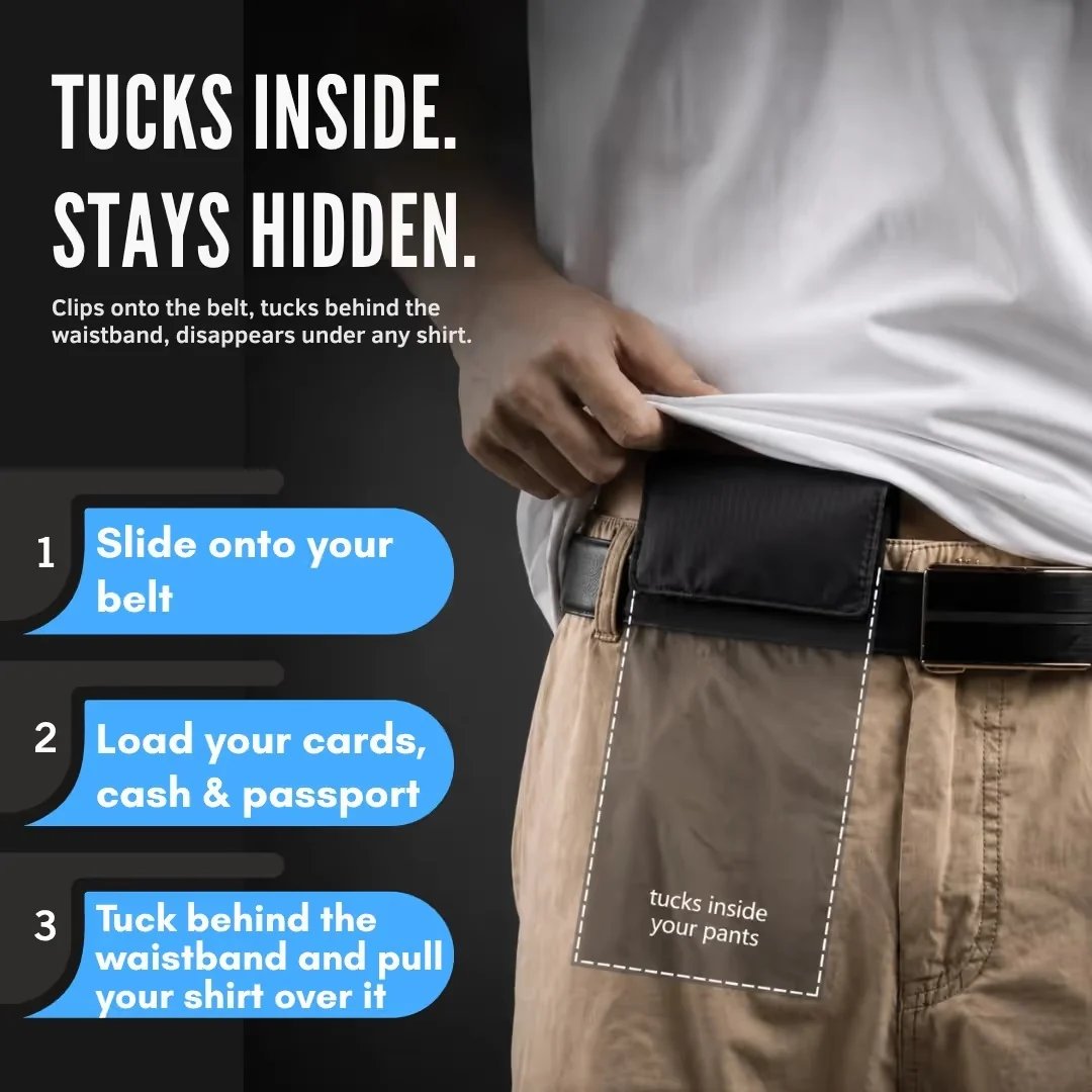🛍️ Black Friday Preview Sale –✨Concealed anti-theft travel waist bag