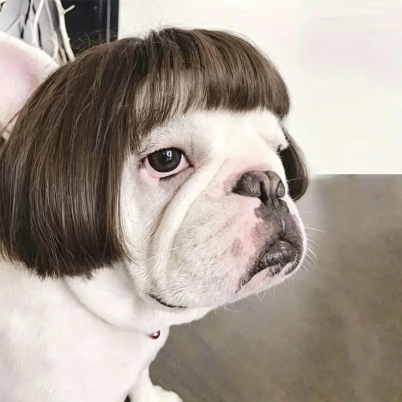 Cute Pet Wig for Dogs & Cats, Funny Holiday Gift