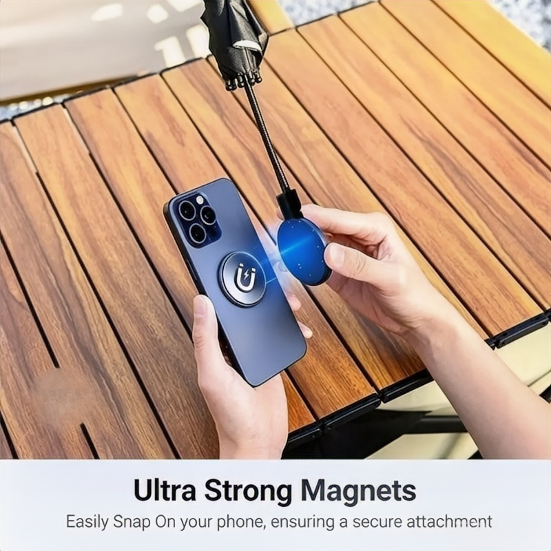 Portable Magnetic Phone Umbrella 360° Rotate UV Sun Protection Phone Holder