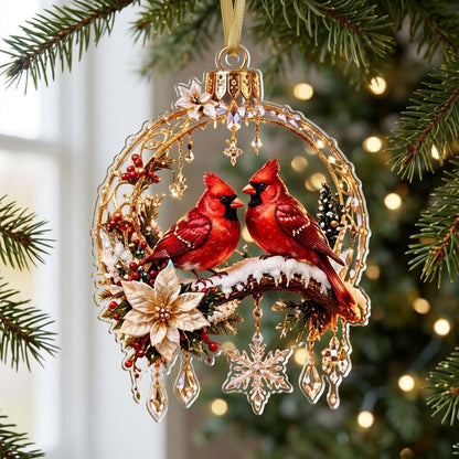 Cardinal Love Story XR1710017CL Christmas Ornament