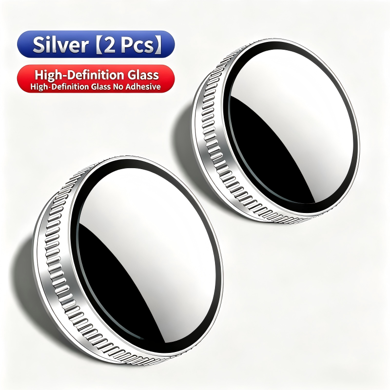 Car Blind Spot Mirror 2Pcs Suction Cup 360° Adjustable Wide Angle Safety Accessory for Parking