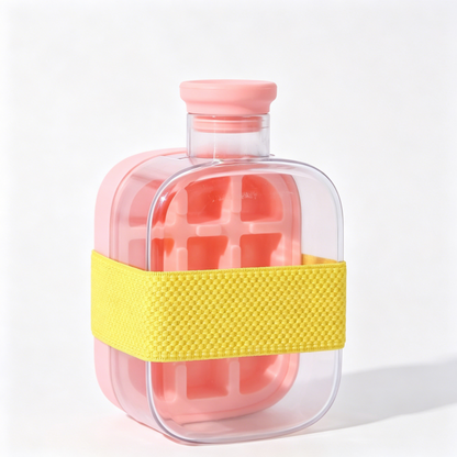 Portable 2-in-1 Ice Cube Cup Outdoor Sports Water Bottle