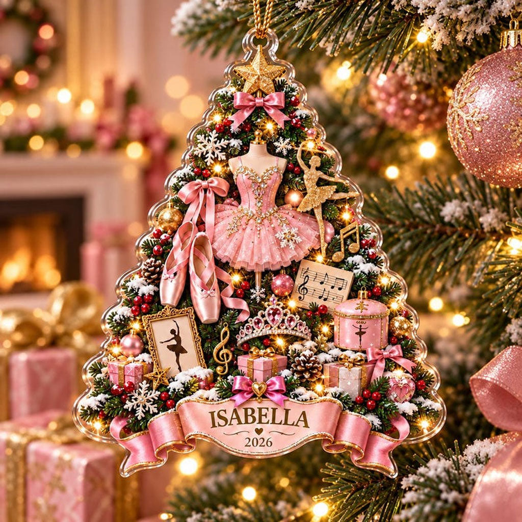 Personalized Ballerina Christmas Tree XR1610002CL Christmas Ornament