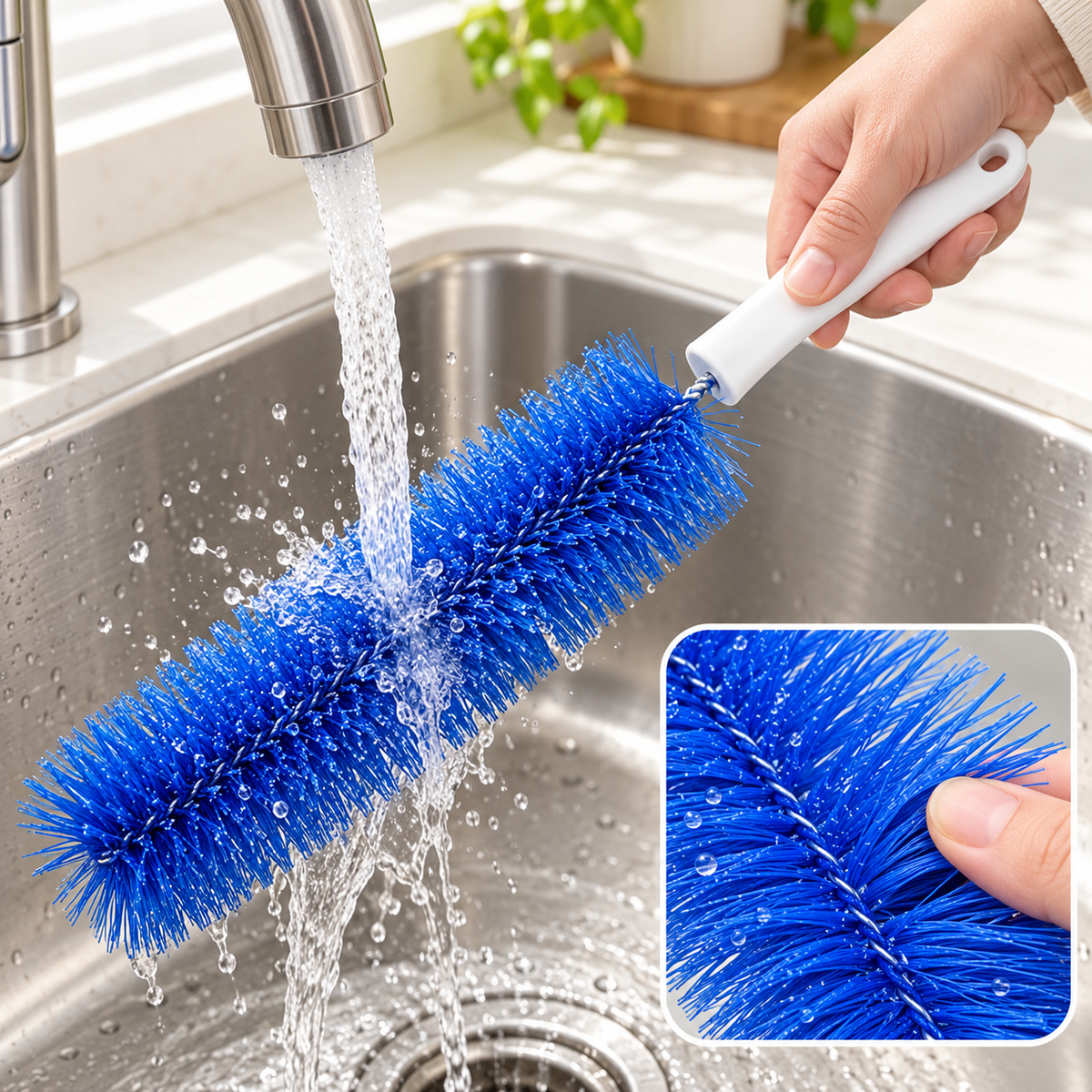 Fan cleaning brush