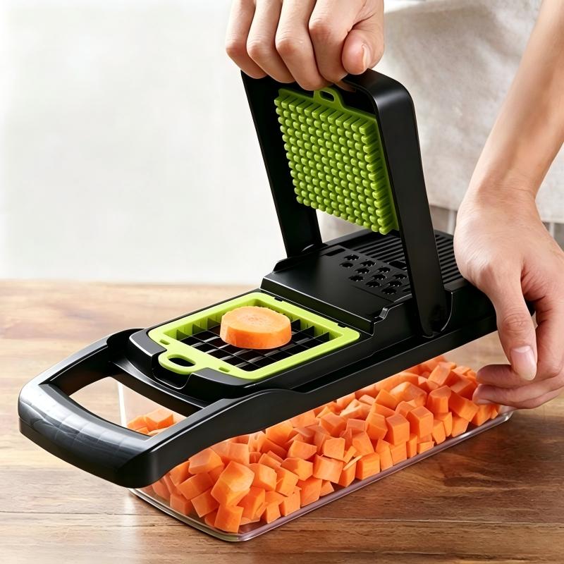 Multifunctional Food Chopper with Stainless Steel Blades Vegetable Slicer Dicer