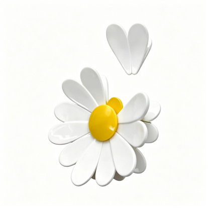 Cherry Blossom Fridge Magnetic Bag Clips Set  6 Food Sealing Clips with 1 Magnetic Daisy Base