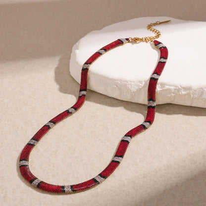 🐍Serpent Statement Necklace – A Symbol of Mystery & Power✨