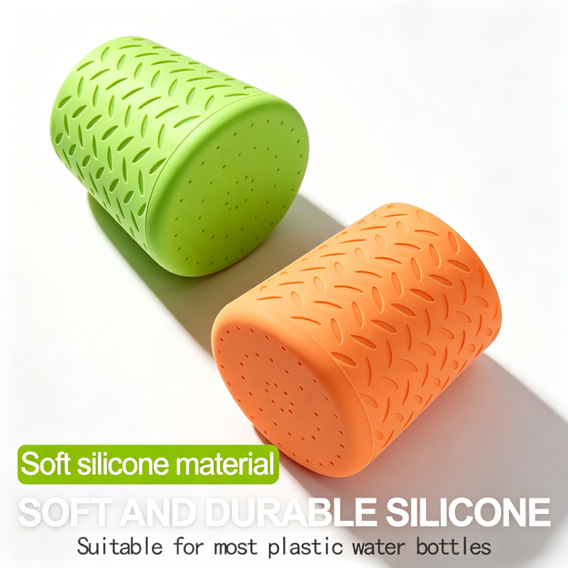 Silicone Bottle Shower Cap Portable Water Sprinkler Nozzle for Mineral Water Bottle