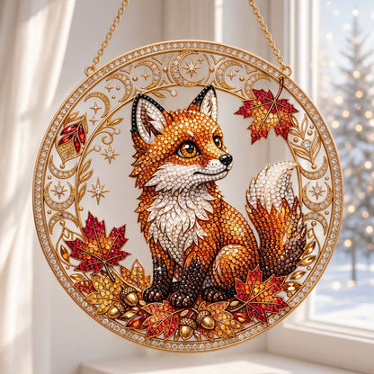 Autumn Fox Diamond Art Hanging Ornament Kit