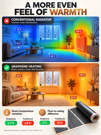 German High-Tech Graphene Wall Heater