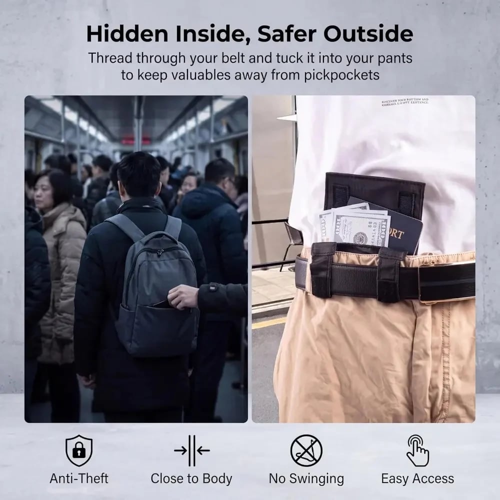 🛍️ Black Friday Preview Sale –✨Concealed anti-theft travel waist bag