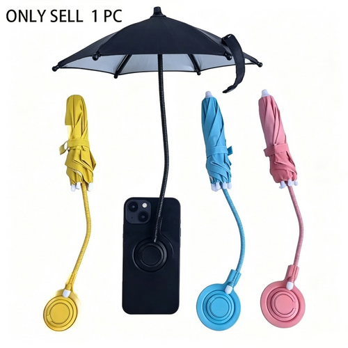 Portable Magnetic Phone Umbrella 360° Rotate UV Sun Protection Phone Holder