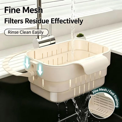 Thickened Retractable Fruit Vegetable Washing Basket Drain Rack Hanging