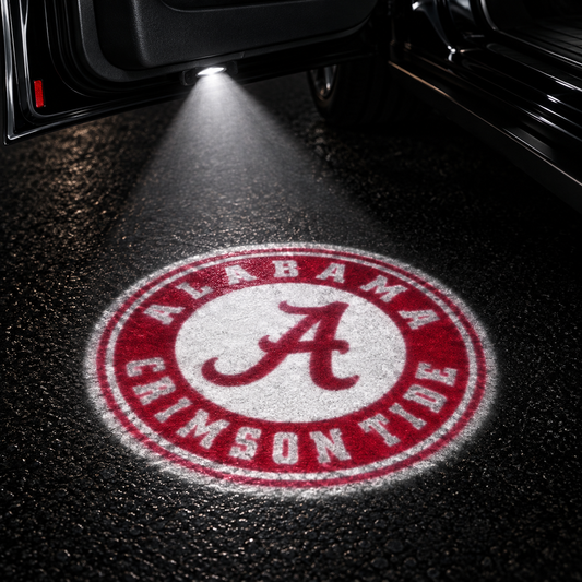 Alabama Crimson Tide car door projector light design