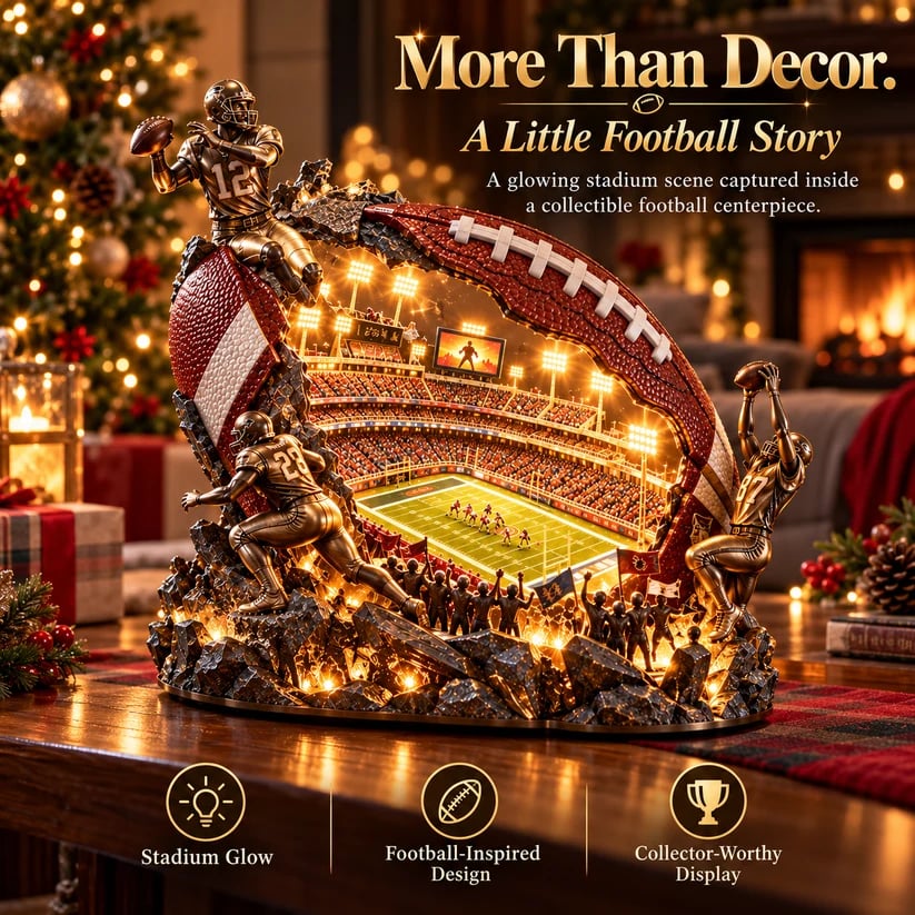 🏈 A Stadium Inside a Football™ – Lighted Game Day Collectible 🏟️