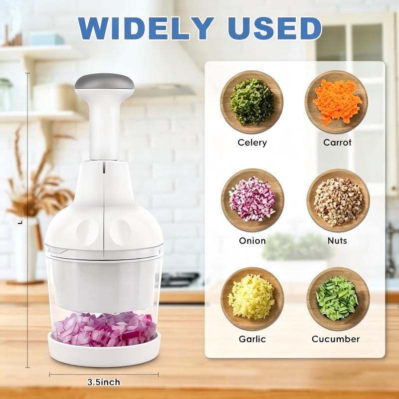 Manual Vegetable Chopper for Onion Garlic Nut Salad Dishwasher Safe