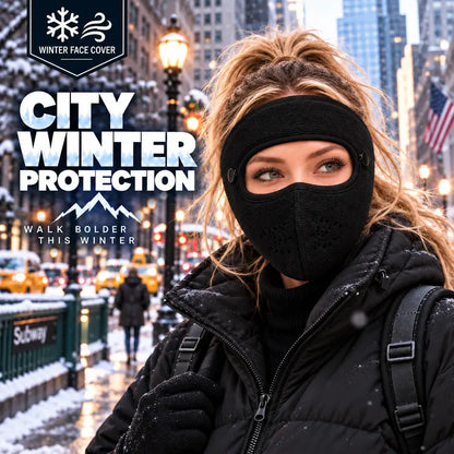 Winter Face Mask with Detachable Goggles, Windproof Thermal Fleece Lined Full Face Cover 🥽