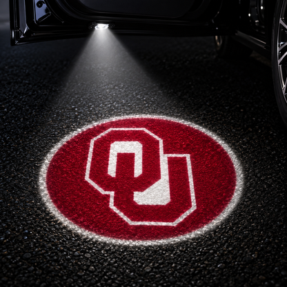 Oklahoma Sooners car door projector light design