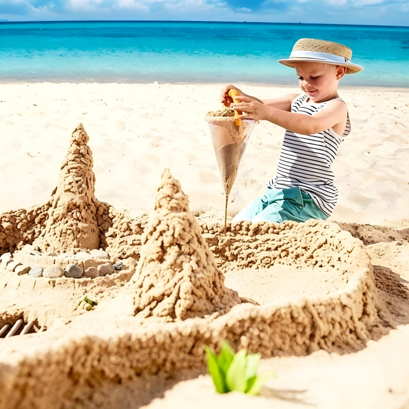 Creative Drip Sandcastle Tool with Anti Slip Handle Beach Sand Sculpture Maker for Kids