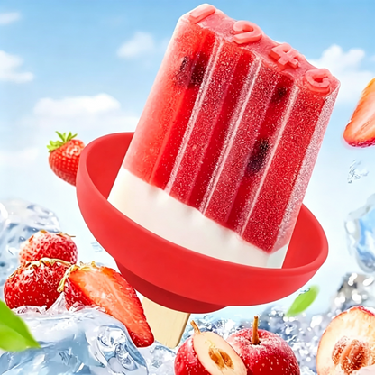 Silicone Drip Catch Popsicle Holder, Anti-drip Ice Cream Cone Drip Catcher for Kids