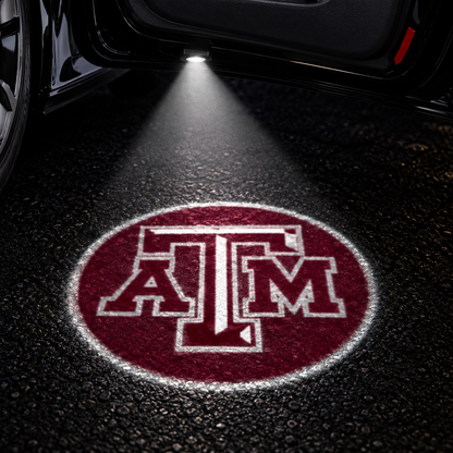 Texas A&M Aggies car door projector light design
