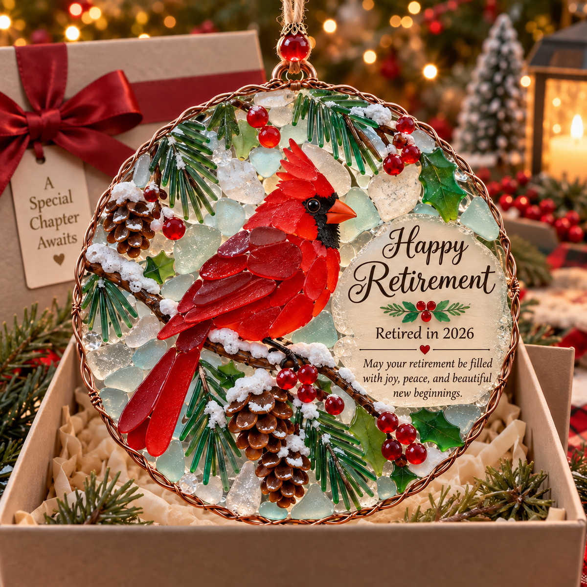 Happy Retirement 2026 XR2110001CL Christmas Ornament