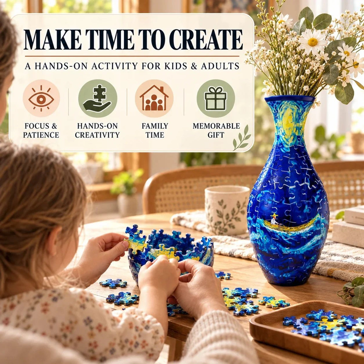 💐✨ 3D DIY Puzzle Vase – 11 Creative Designs, Decorative Flower Vase & Craft Gift(📦Buy 2 Free Shipping)
