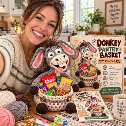 😂 Snack Attack Squad™ – DIY Crochet Funny Animal Snack Basket Collection