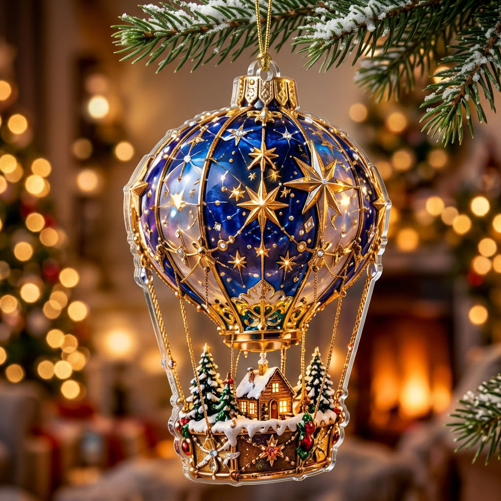 Blue Starry Night XR1710005CL Christmas Ornament