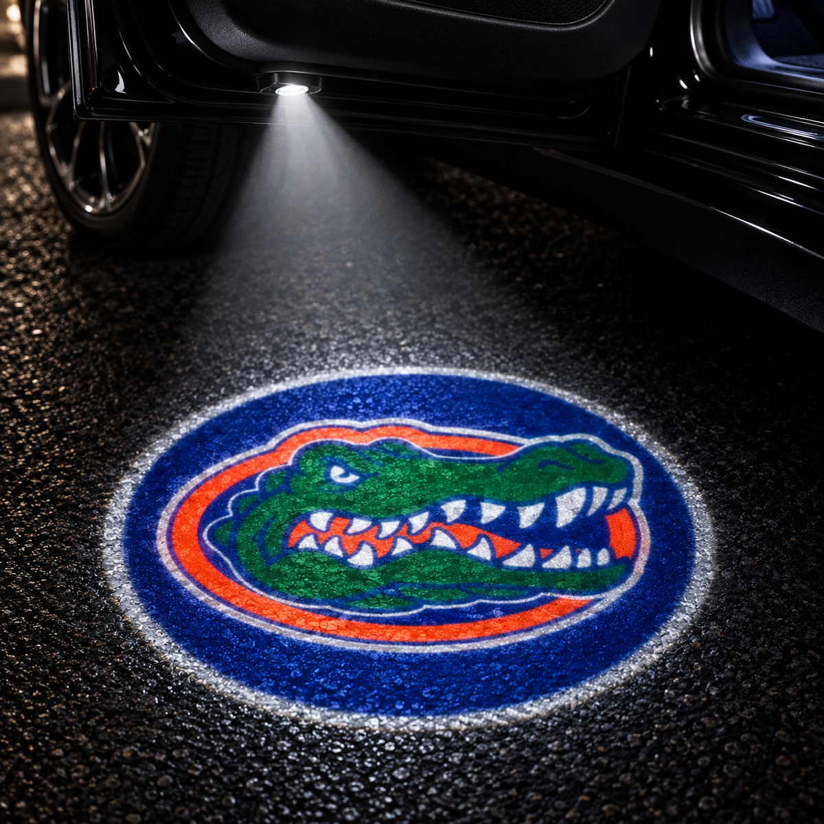 Florida Gators car door projector light design