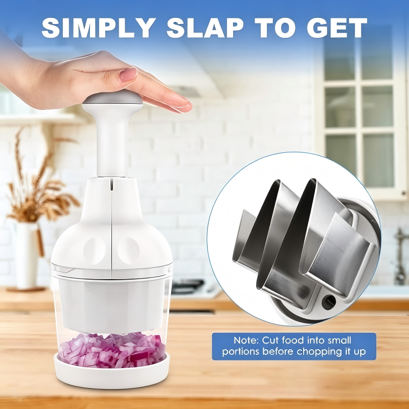 Manual Vegetable Chopper for Onion Garlic Nut Salad Dishwasher Safe