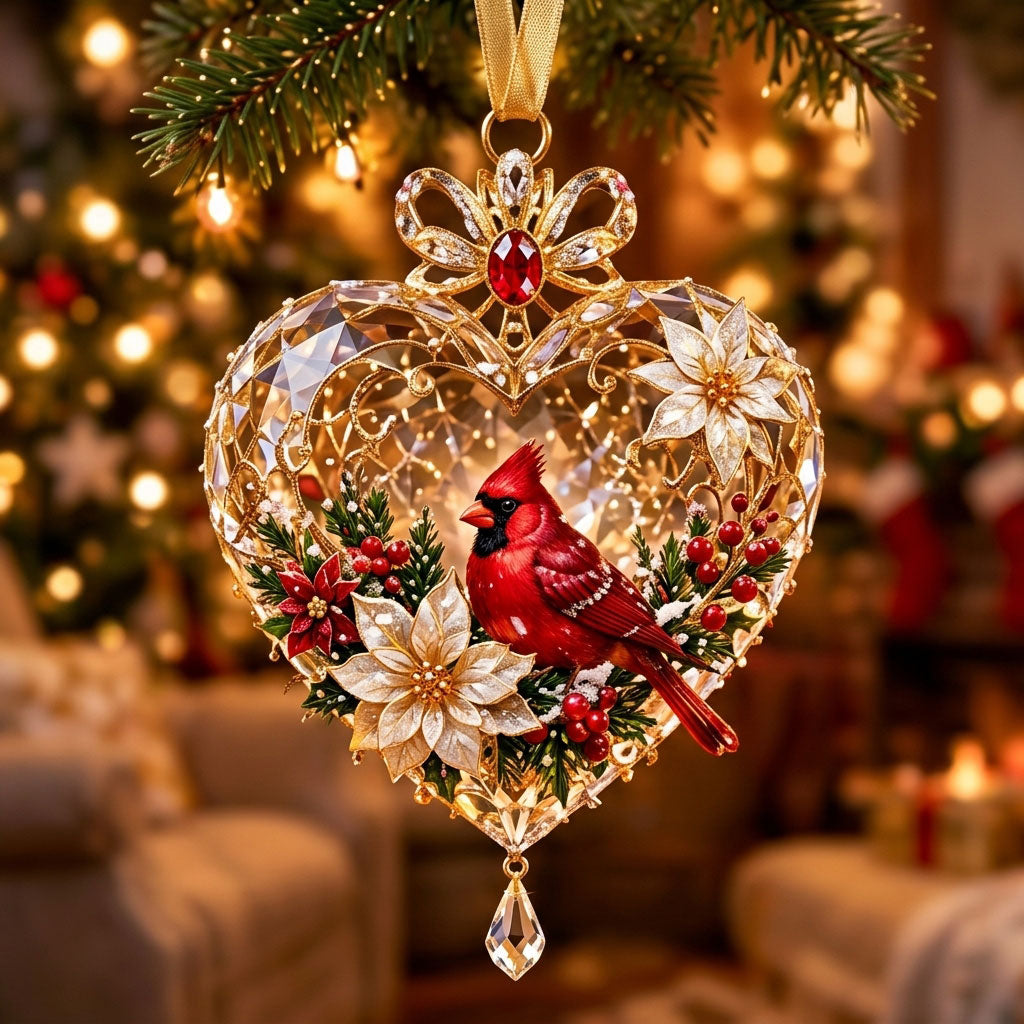 Cardinal Heart Of Christmas XR1710014CL Christmas Ornament