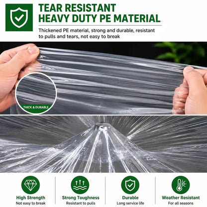 RainShield Pro™ Transparent Waterproof Tarp – Heavy-Duty Outdoor Cover with Secure Grommets