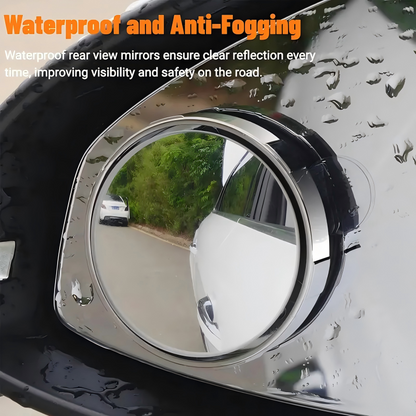 Car Blind Spot Mirror 2Pcs Suction Cup 360° Adjustable Wide Angle Safety Accessory for Parking