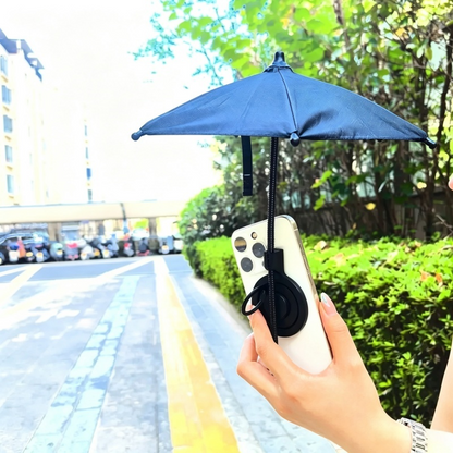 Portable Magnetic Phone Umbrella 360° Rotate UV Sun Protection Phone Holder