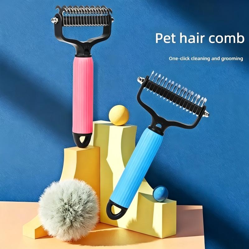 Double Sided Stainless Steel Detangling Comb for Pets Shedding Matting Removal Tool